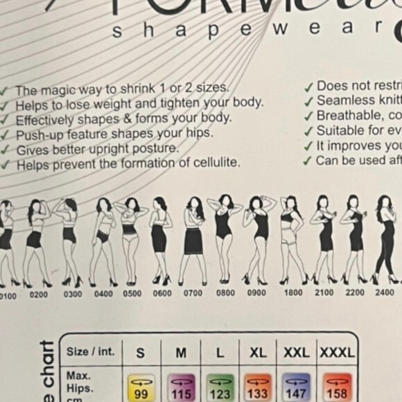 NEW BLACK BODY SHAPER FIRM COMPRESSION SEAMLESS UNDER-BUST SHAPER Lg In Package - Picture 4 of 4